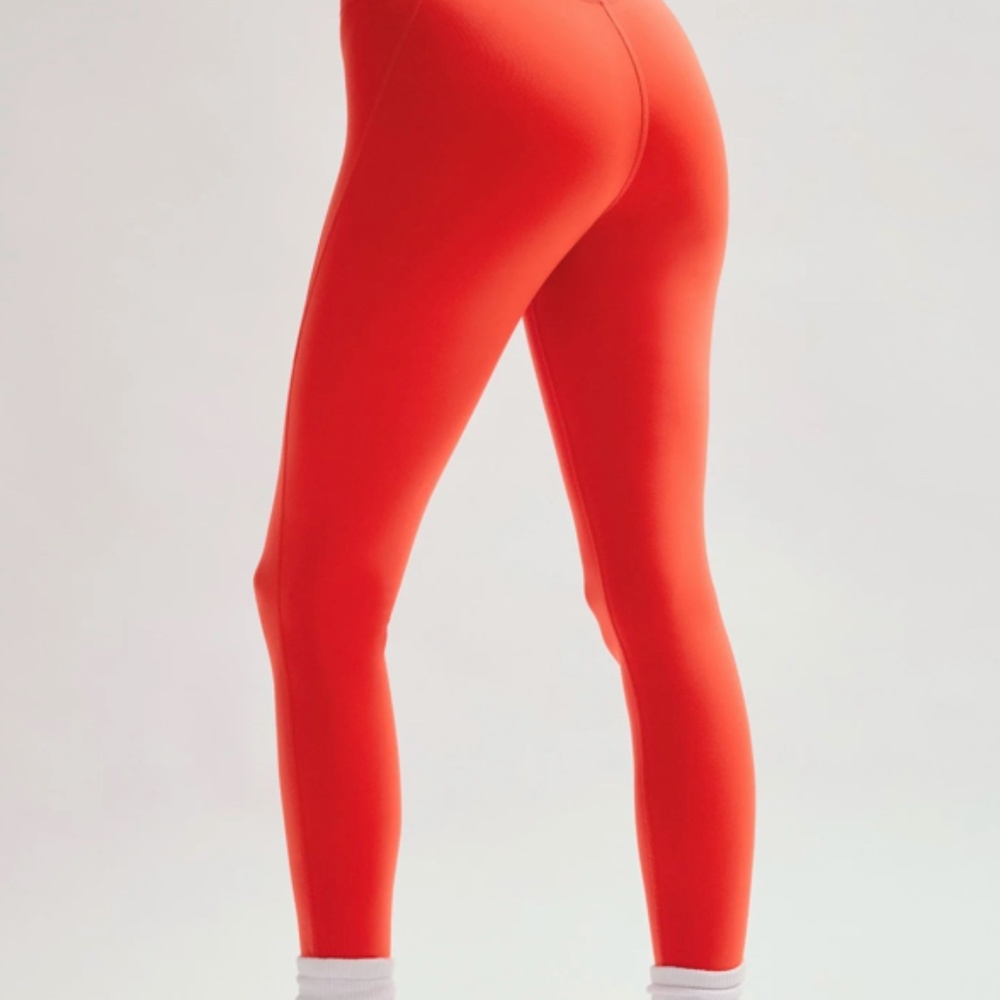 Girlfriend Collective High Rise Compressive Legging Womens M Tomato Red
